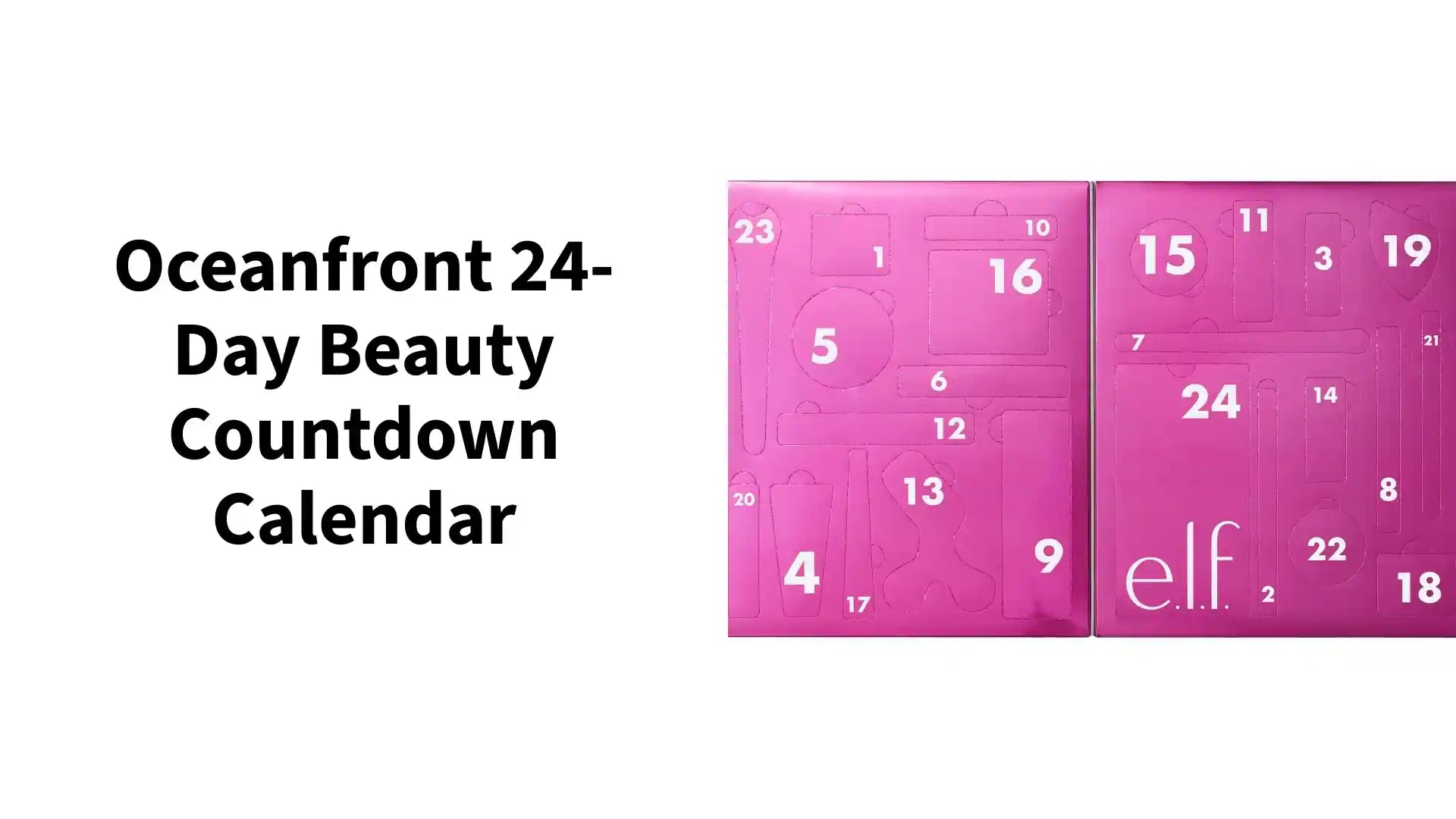 Oceanfront 24-Day Beauty Countdown Calendar by@Outfy
