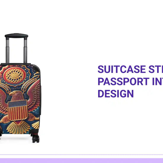 Suitcase Sticker - US Passport Intricate Design by@Outfy